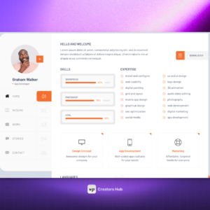 Kijat – CV and Resume WordPress Theme